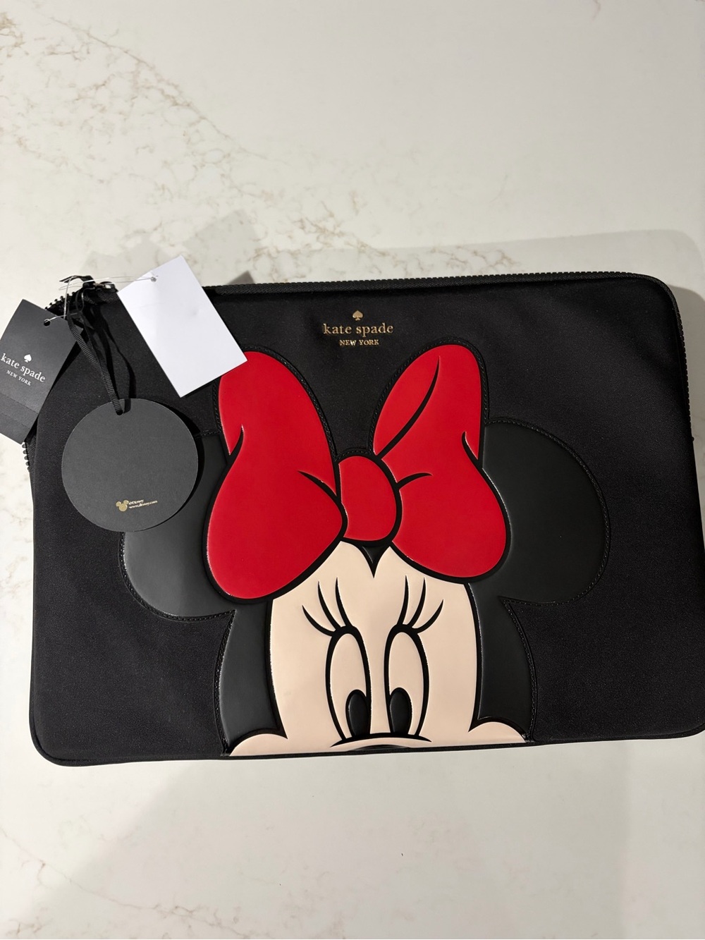 NWT Kate Spade New York X Disney Minnie Universal Laptop Sleeve Limited Edition